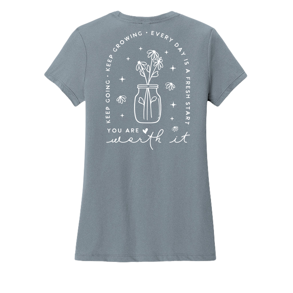 Flint Blue Heather - DM130L - BACK